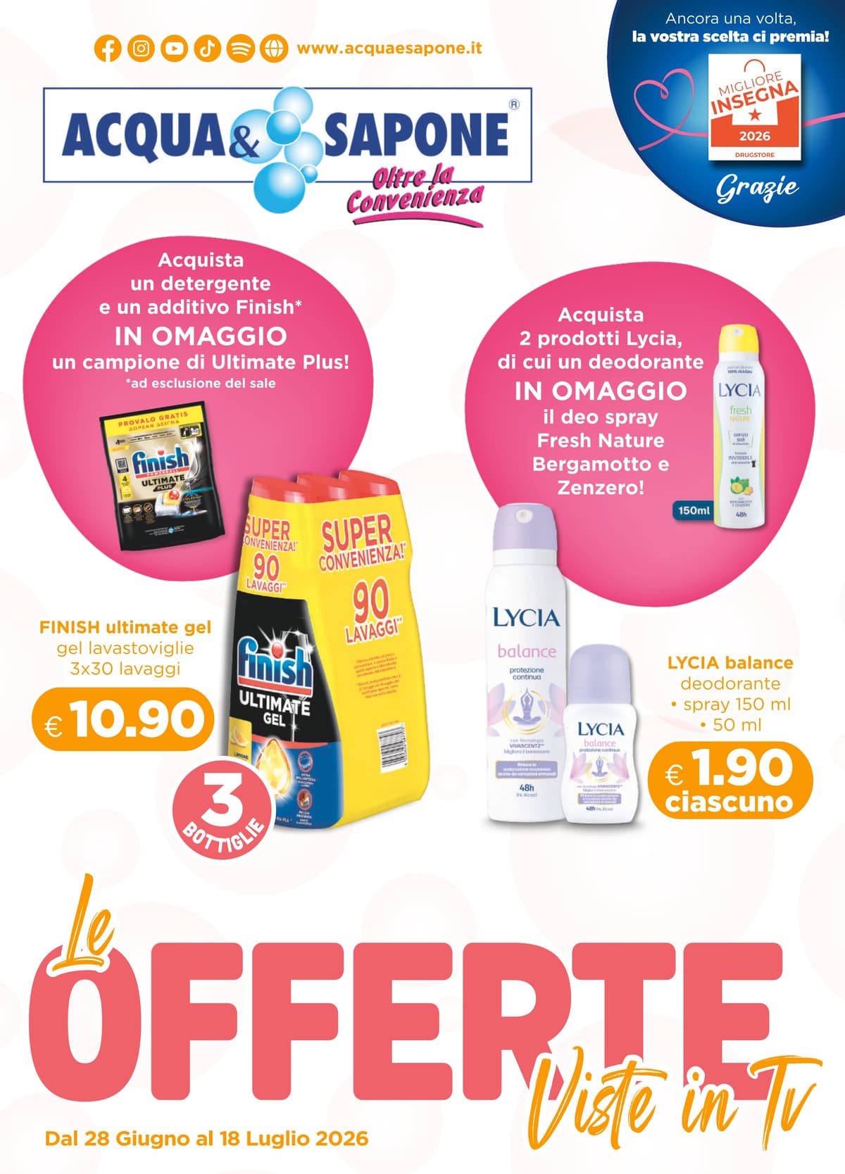 Pagina 1. del volantino Acqua & Sapone - Promozioni dal 14/07/2026
