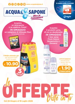 Pagina 1 del volantino Acqua & Sapone Promozioni