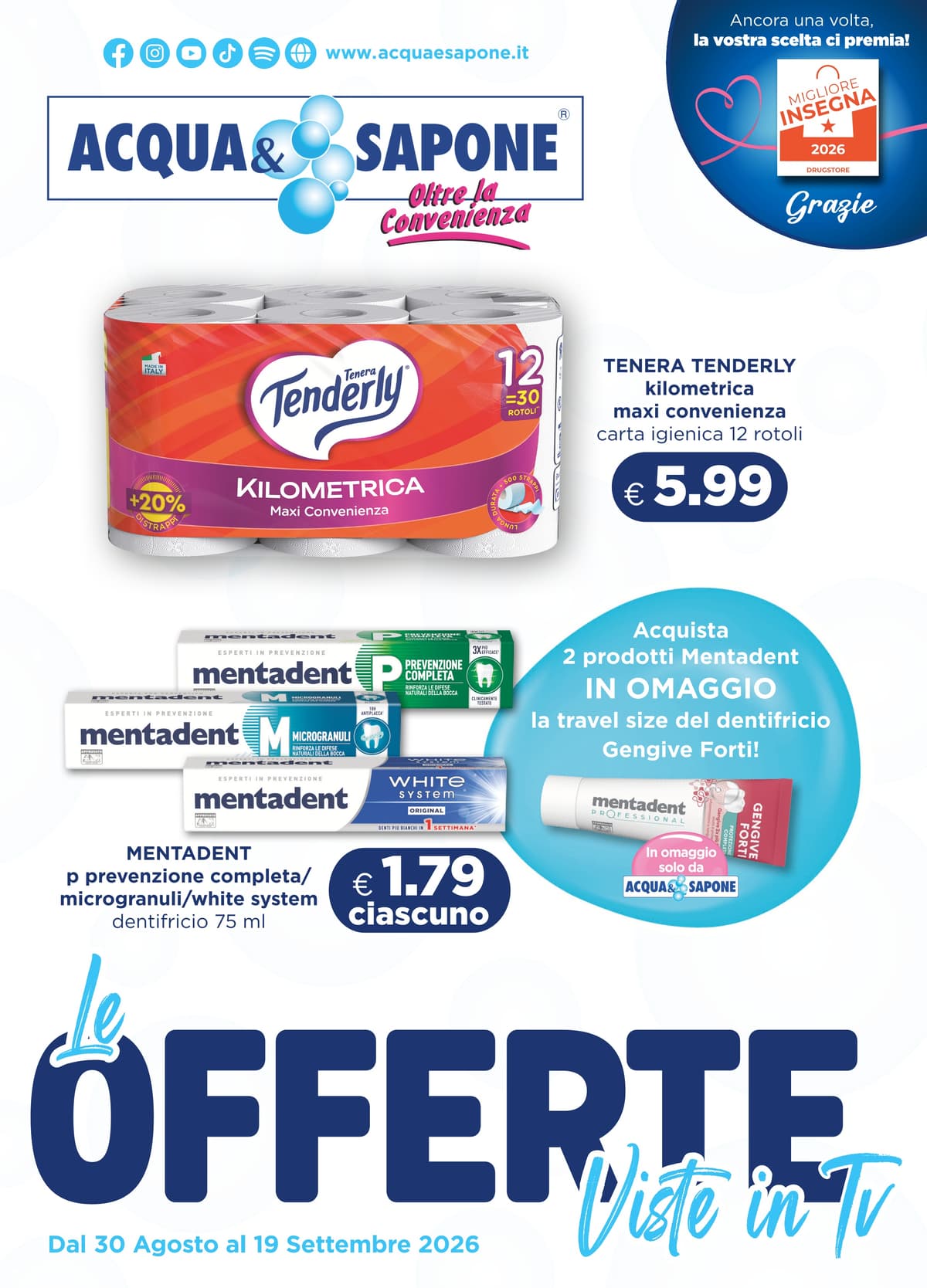 Copertina del volantino Acqua & Sapone Offerte