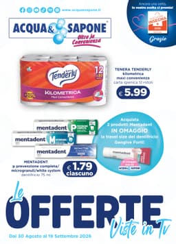 Pagina 1 del volantino Acqua & Sapone Offerte