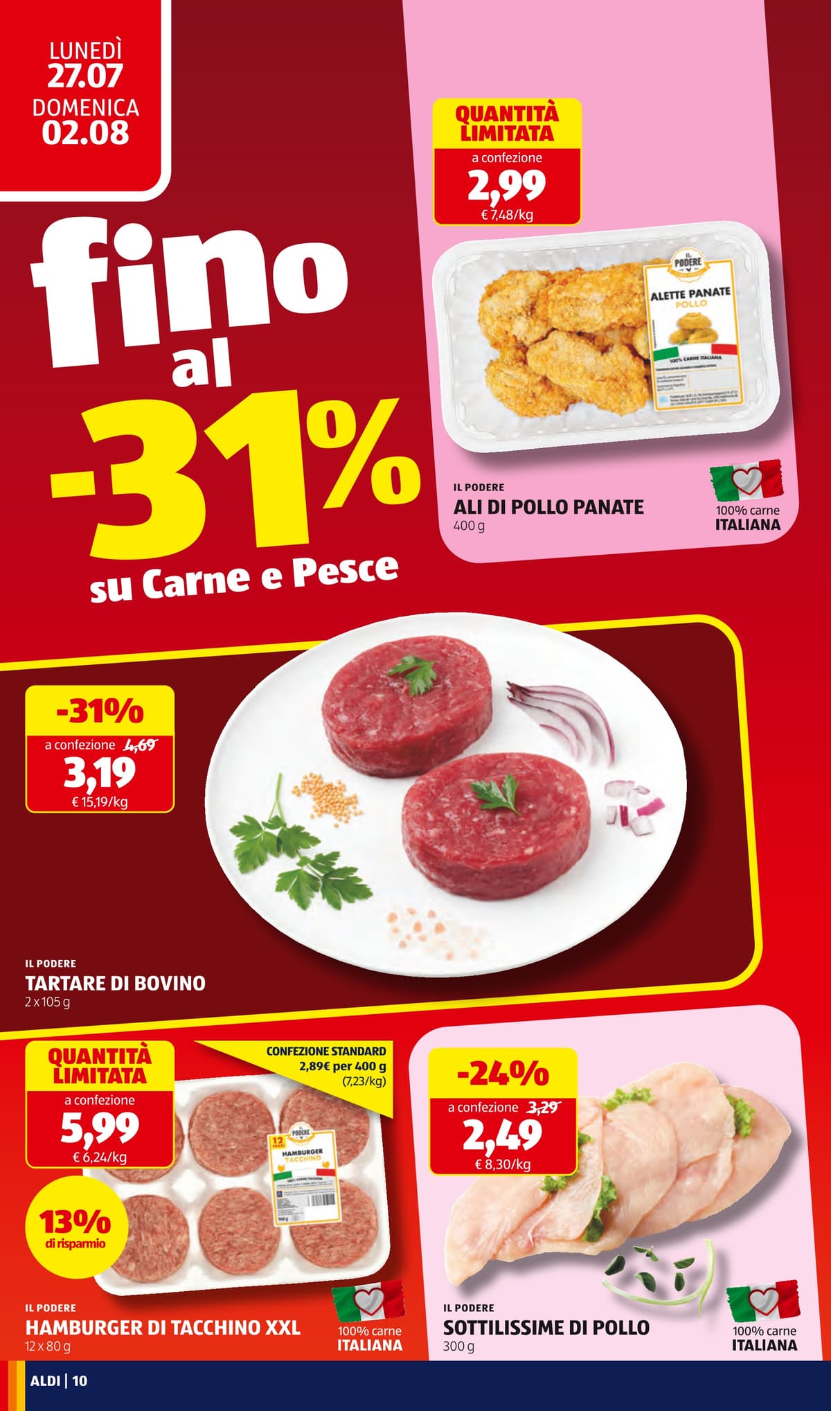 Pagina 10. del volantino ALDI - Prezzi Bassi dal 28/07/2026