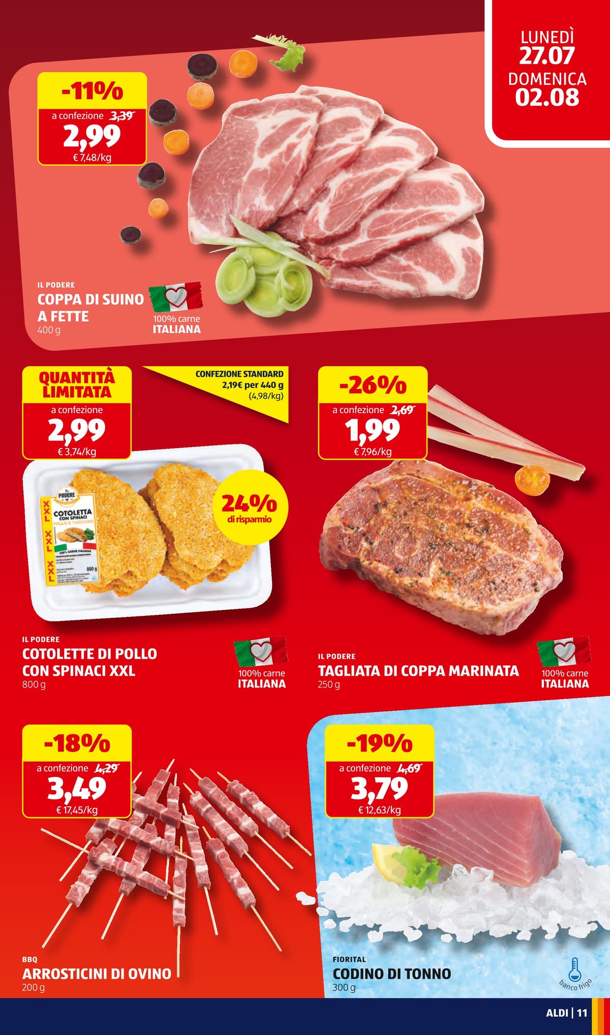Pagina 11. del volantino ALDI - Prezzi Bassi dal 28/07/2026