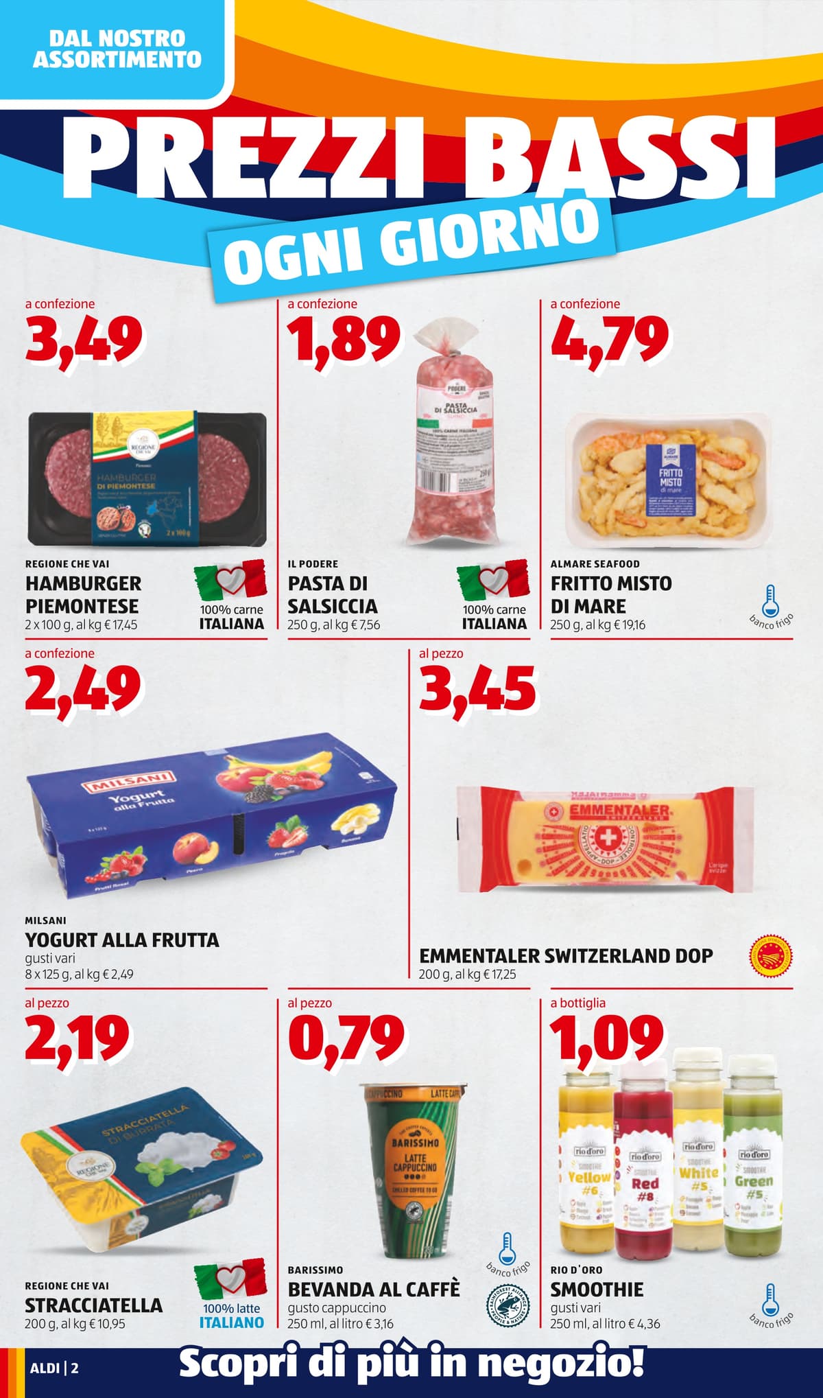 Pagina 2. del volantino ALDI - Prezzi Bassi dal 28/07/2026