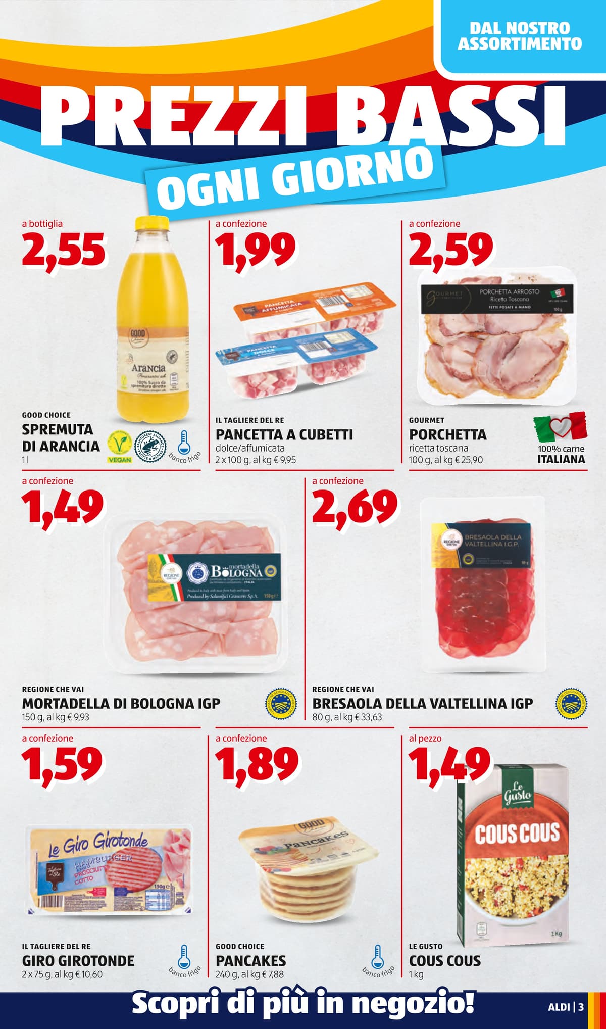 Pagina 3. del volantino ALDI - Prezzi Bassi dal 28/07/2026