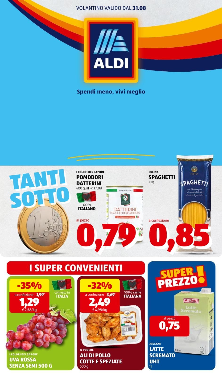 Pagina 1. del volantino ALDI - Prezzi Bassi dal 26/08/2026