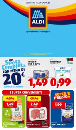 Pagina 1 del volantino ALDI Prezzi Bassi