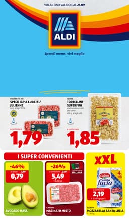 Pagina 1 del volantino ALDI Prezzi Bassi