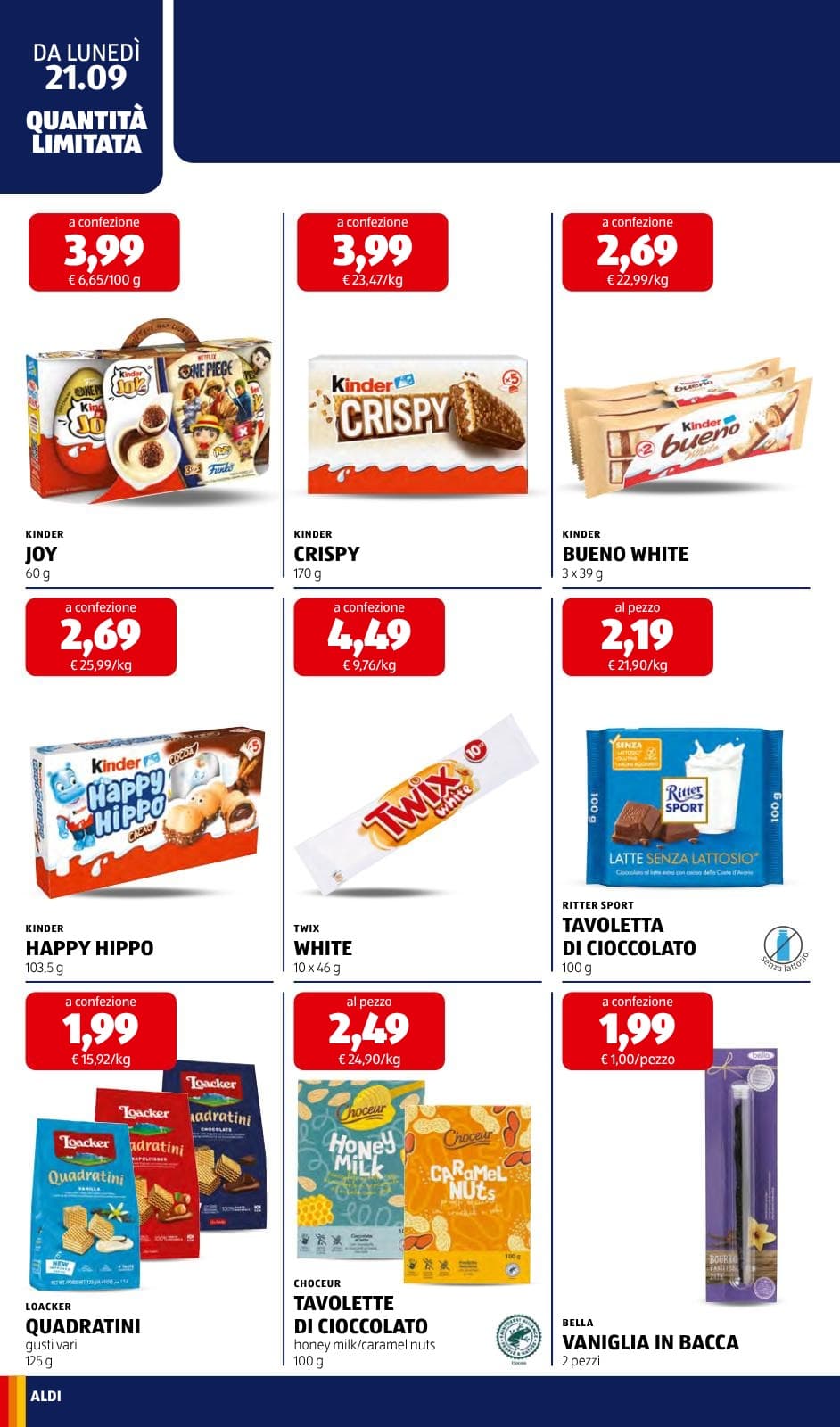 Pagina 18. del volantino ALDI - Prezzi Bassi