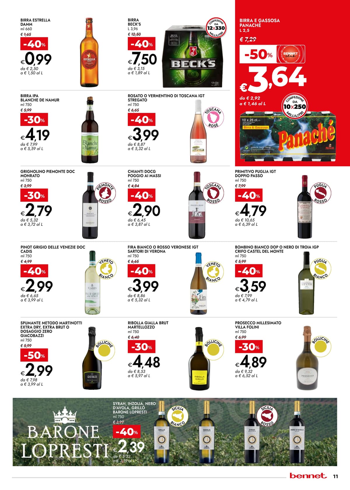 Pagina 11. del volantino Bennet - SCONTI 30% 40% 50% dal 23/06/2026