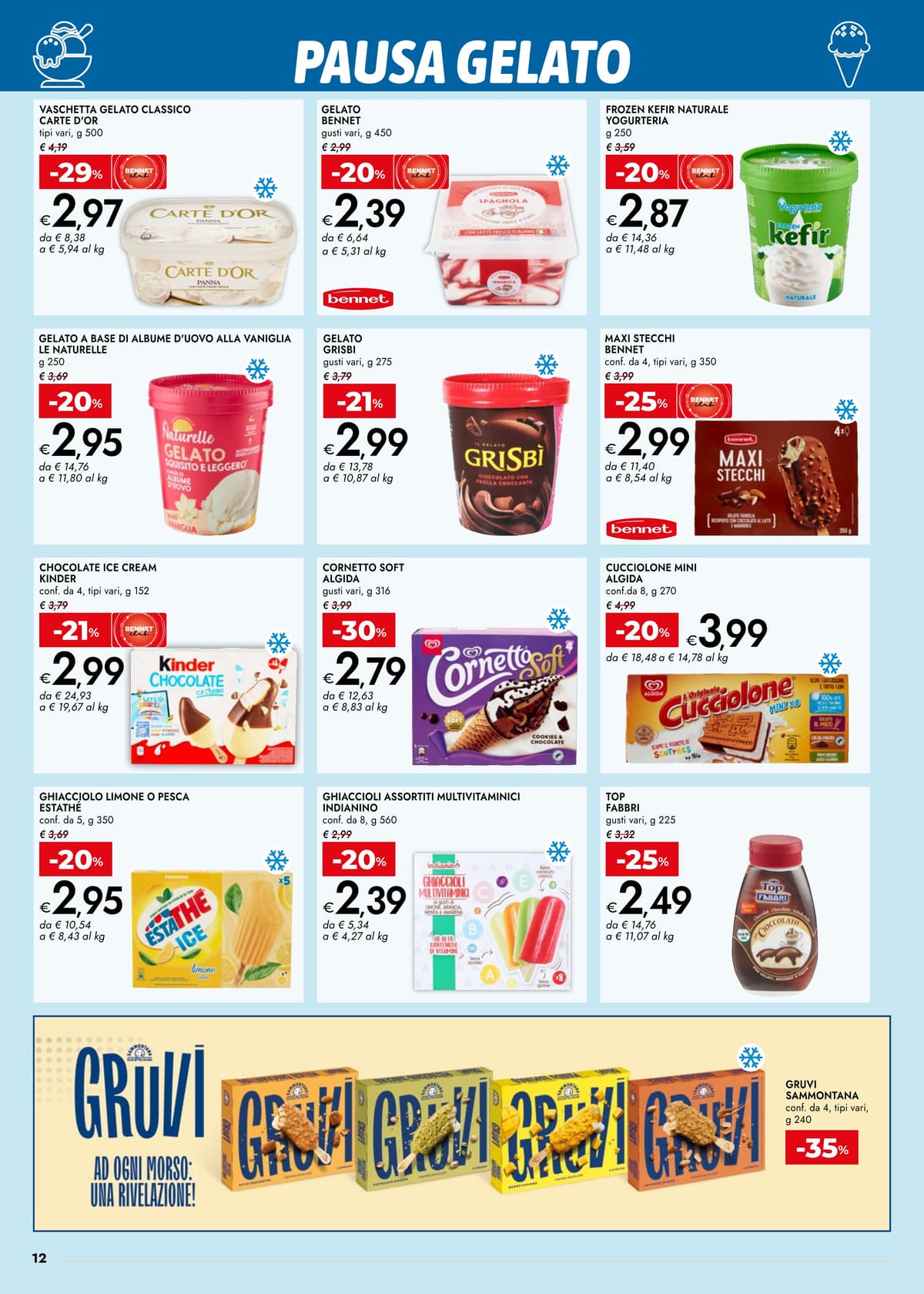 Pagina 12. del volantino Bennet - SCONTI 30% 40% 50%