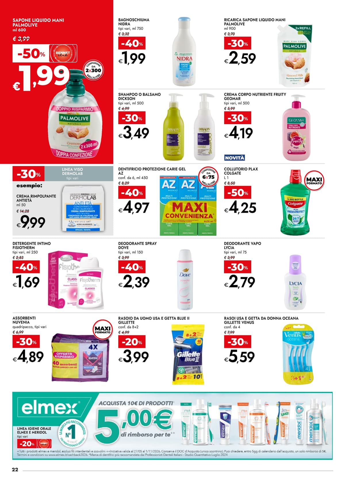 Pagina 22. del volantino Bennet - SCONTI 30% 40% 50% dal 23/06/2026