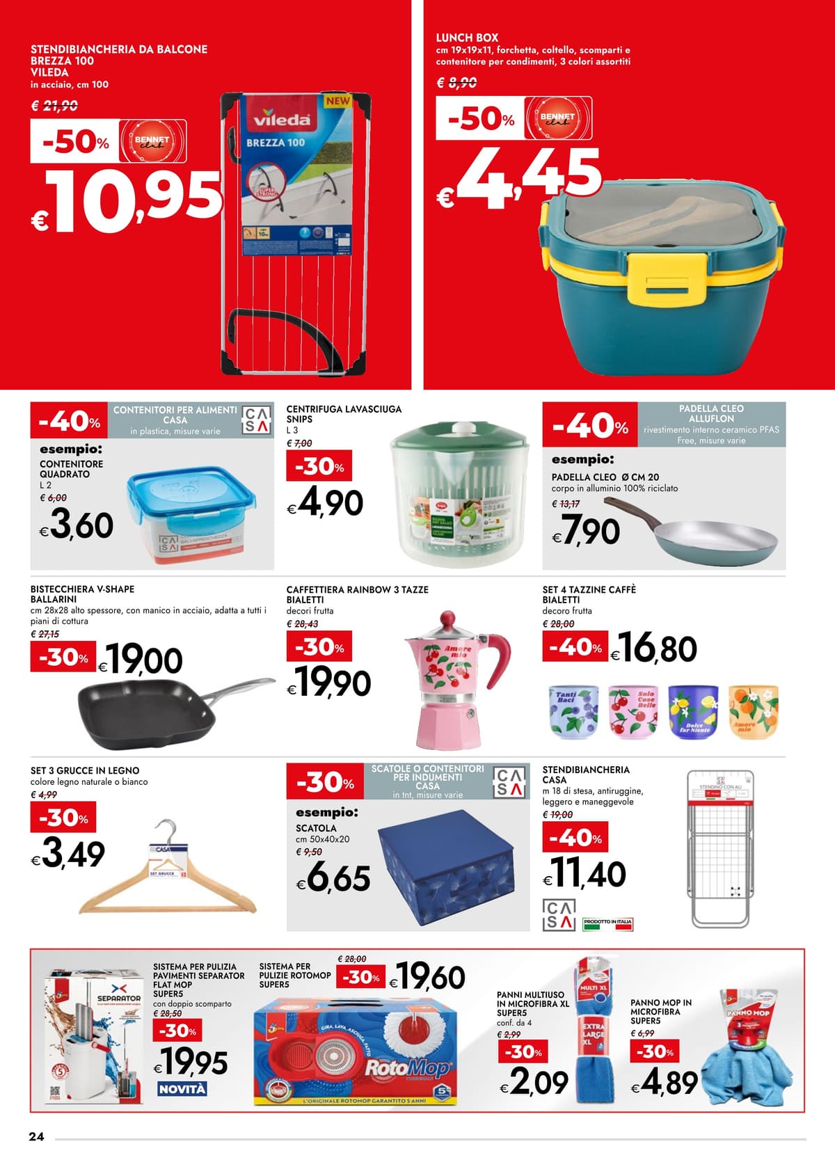 Pagina 24. del volantino Bennet - SCONTI 30% 40% 50%