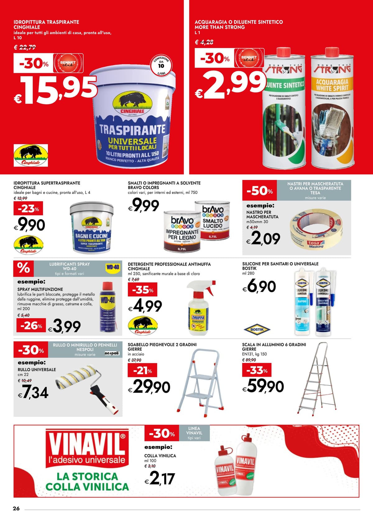 Pagina 26. del volantino Bennet - SCONTI 30% 40% 50%