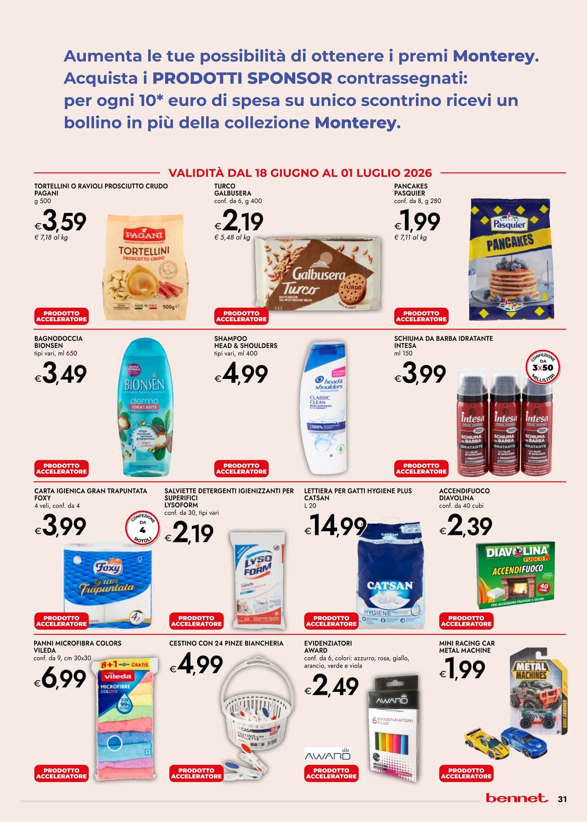 Pagina 31. del volantino Bennet - SCONTI 30% 40% 50%