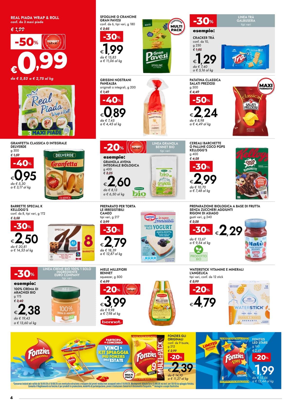 Pagina 4. del volantino Bennet - SCONTI 30% 40% 50%