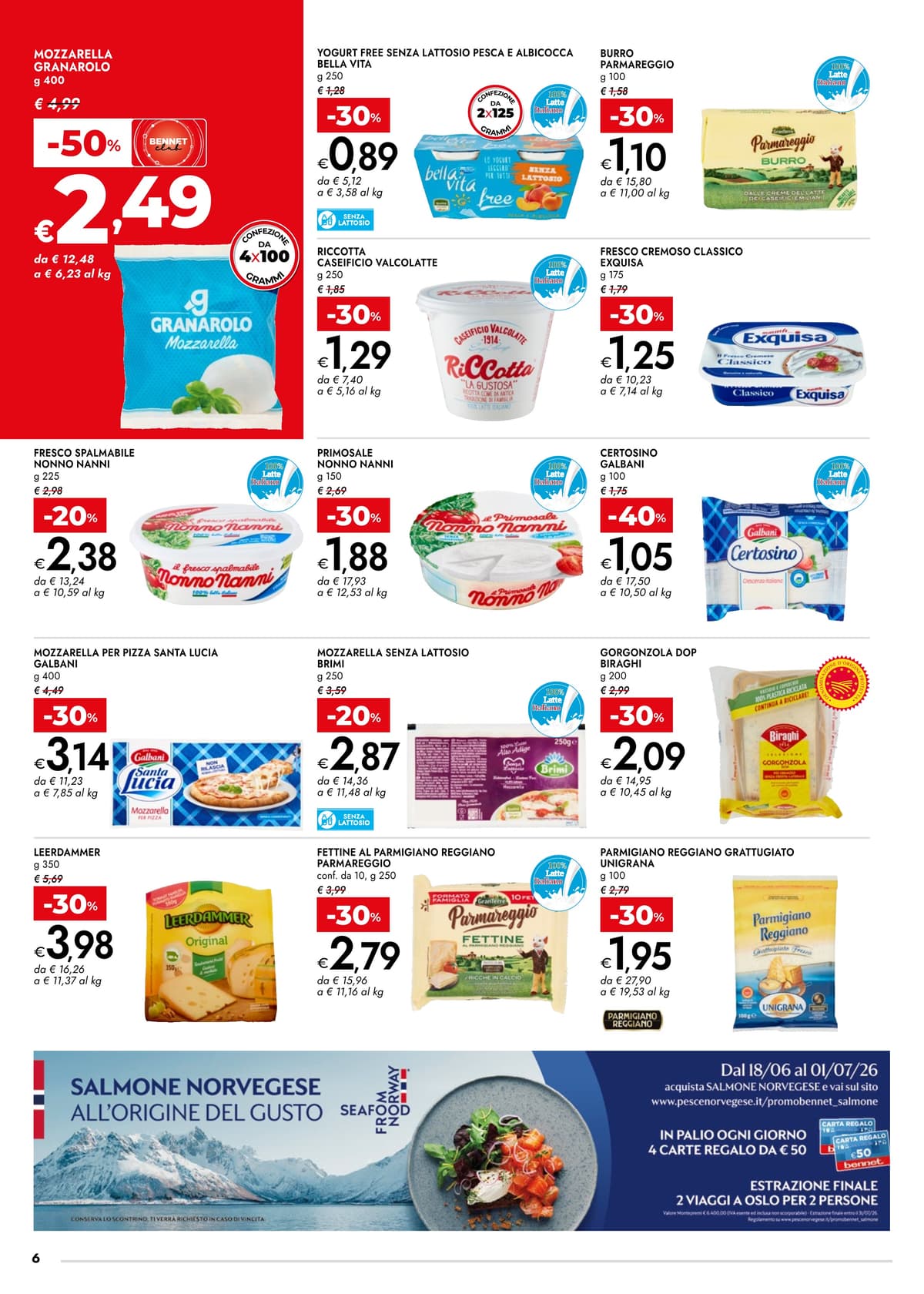 Pagina 6. del volantino Bennet - SCONTI 30% 40% 50% dal 23/06/2026