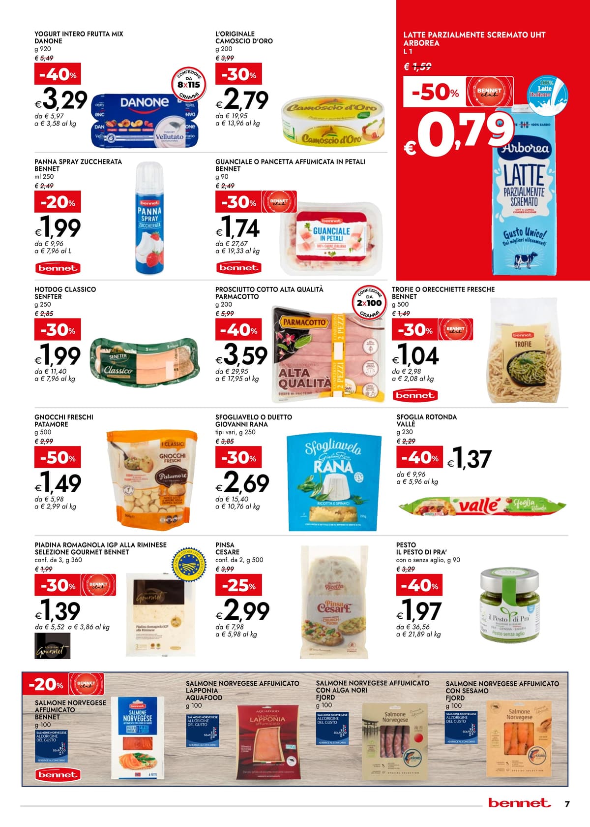 Pagina 7. del volantino Bennet - SCONTI 30% 40% 50%