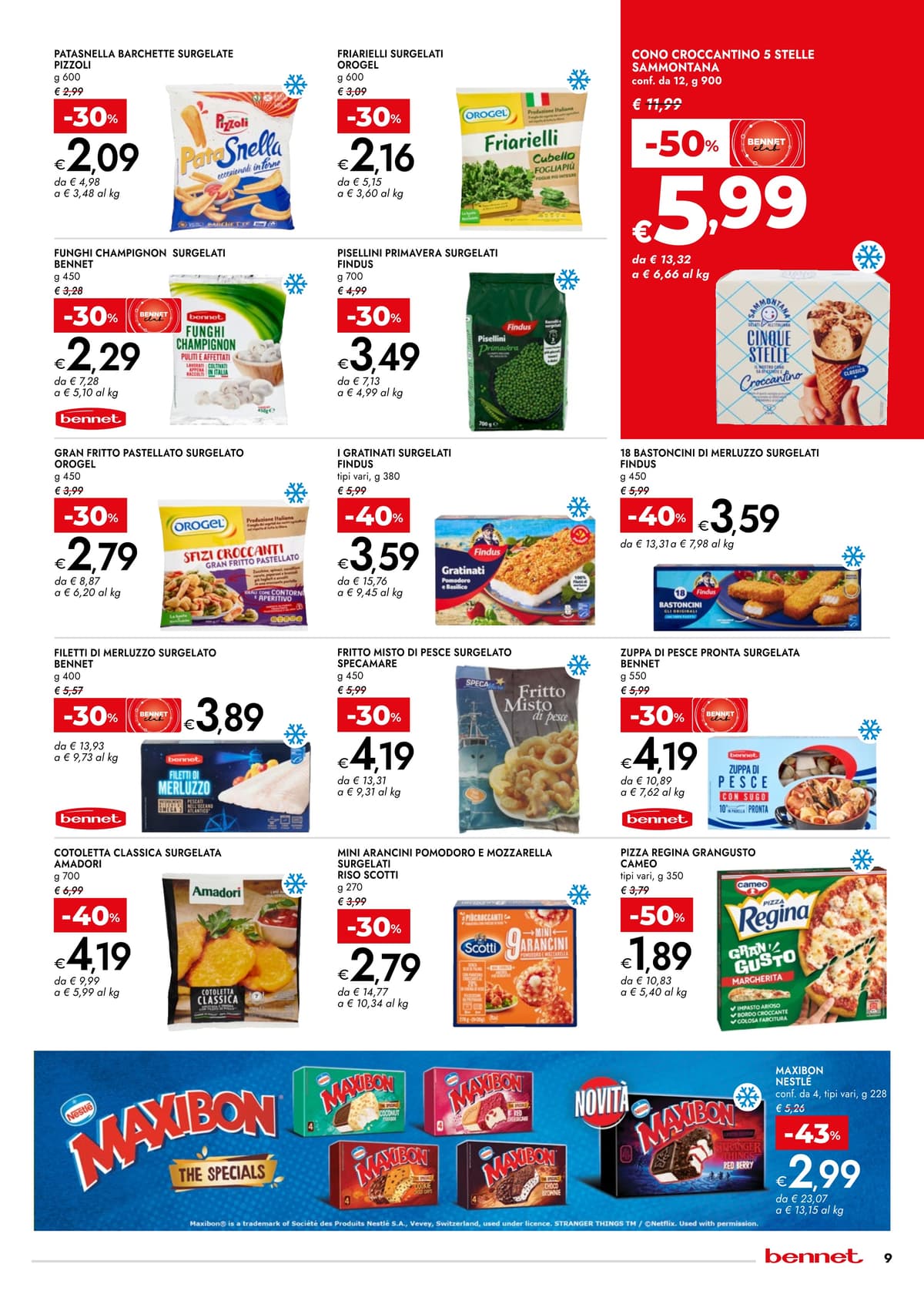 Pagina 9. del volantino Bennet - SCONTI 30% 40% 50% dal 23/06/2026