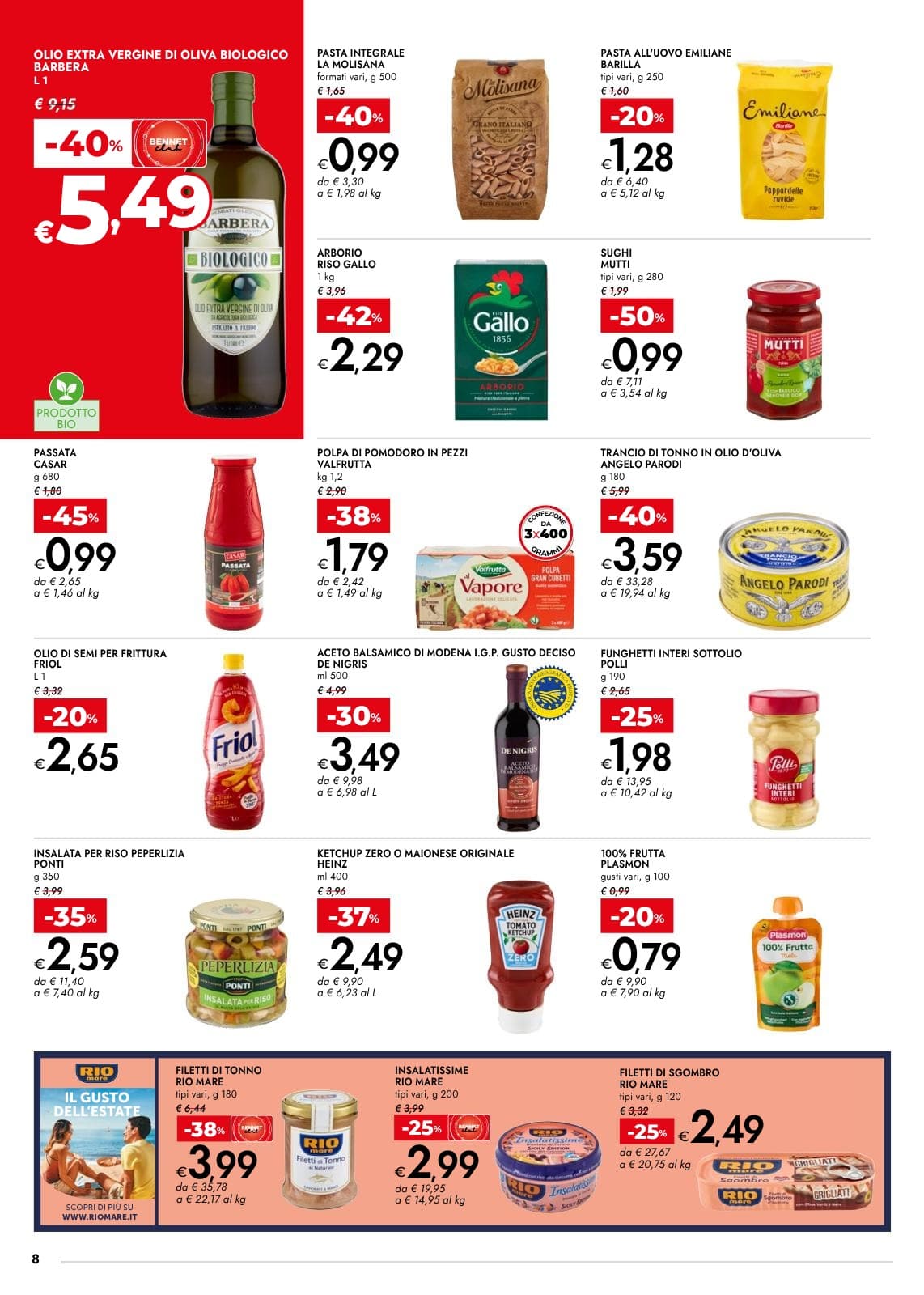 Pagina 8. del volantino Bennet - Formato Risparmio Xxl