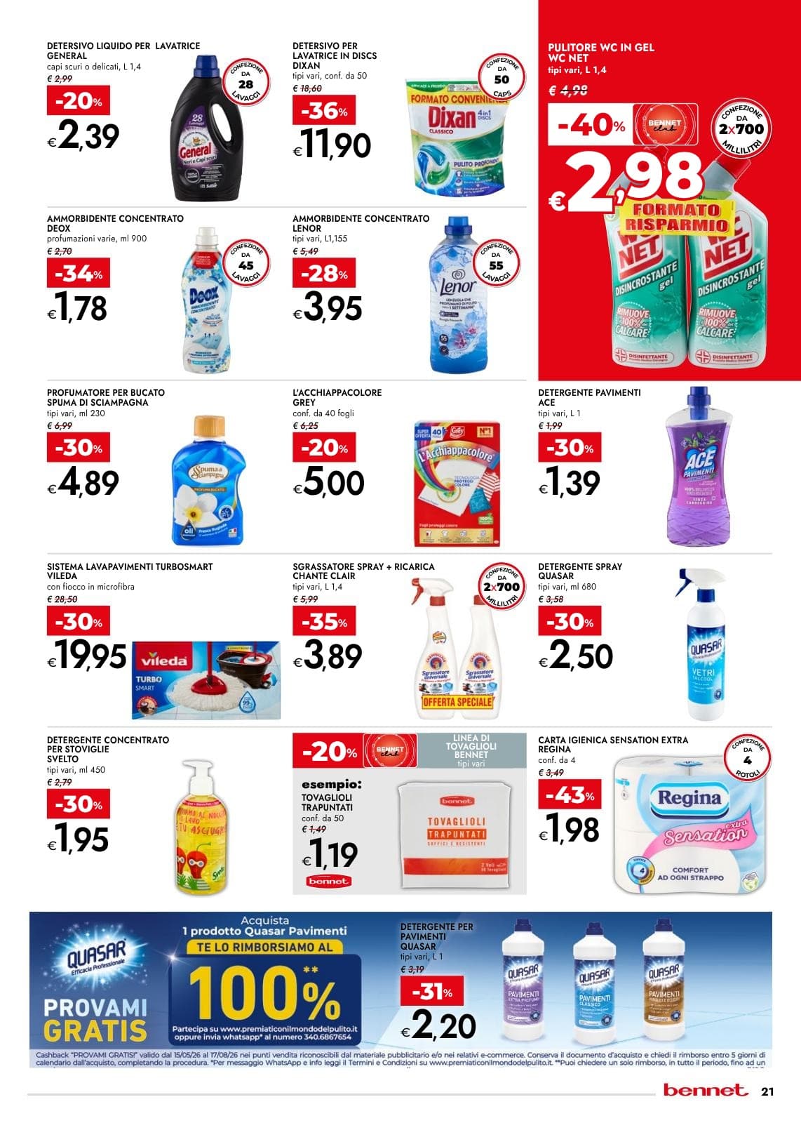 Pagina 21. del volantino Bennet - Formato Risparmio Xxl