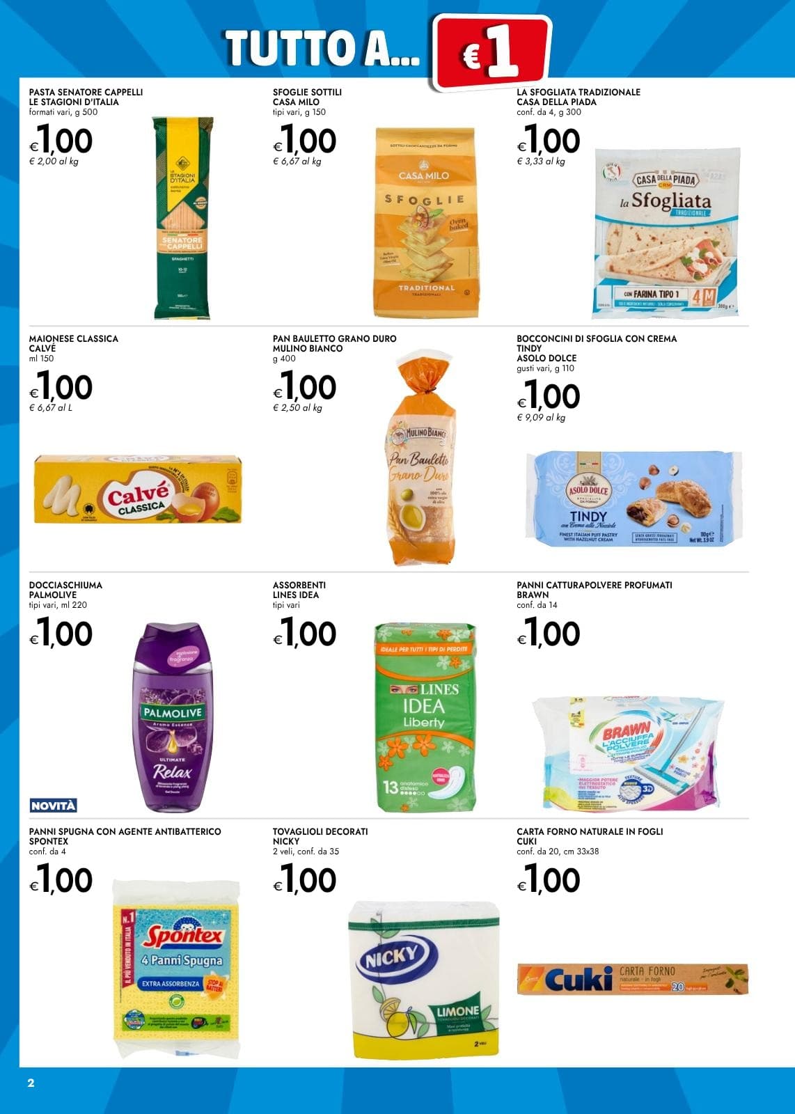 Pagina 2. del volantino Bennet - Tutto A € 1,2,3,5 dal 14/07/2026