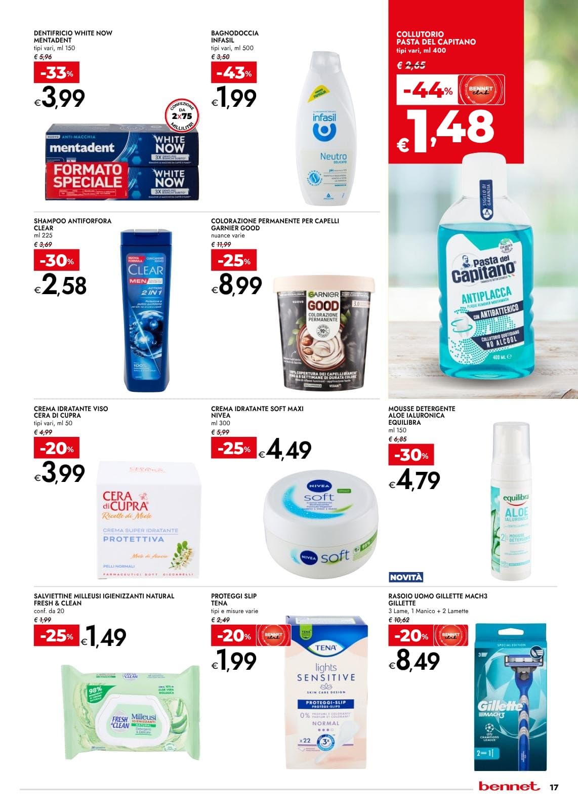 Pagina 17. del volantino Bennet - Tutto A € 1,2,3,5 dal 14/07/2026