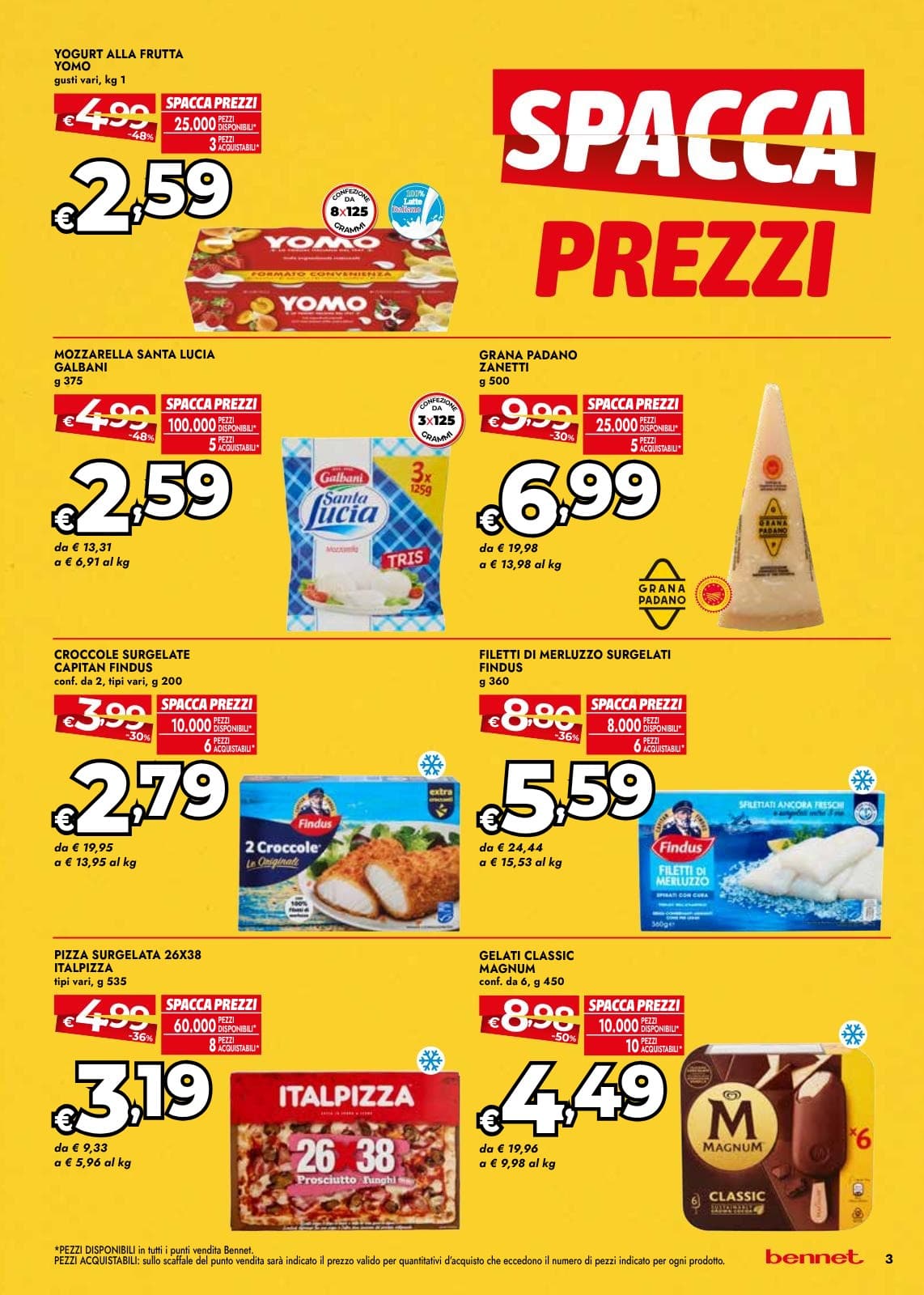 Pagina 3. del volantino Bennet - Spaccaprezzi dal 28/07/2026