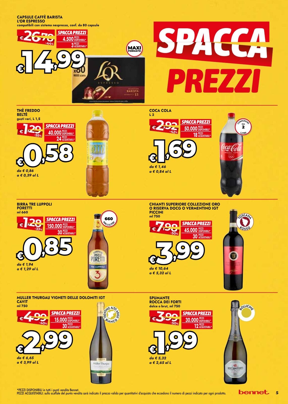 Pagina 5. del volantino Bennet - Spaccaprezzi