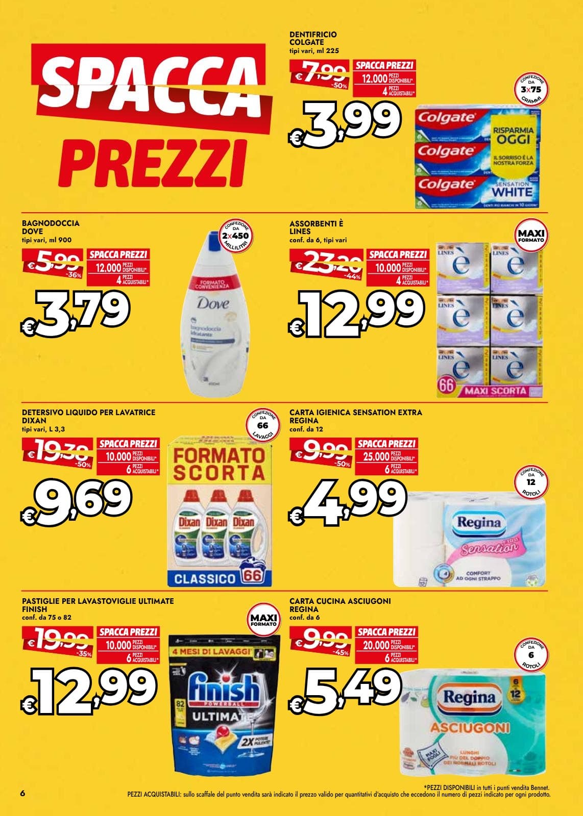 Pagina 6. del volantino Bennet - Spaccaprezzi dal 28/07/2026