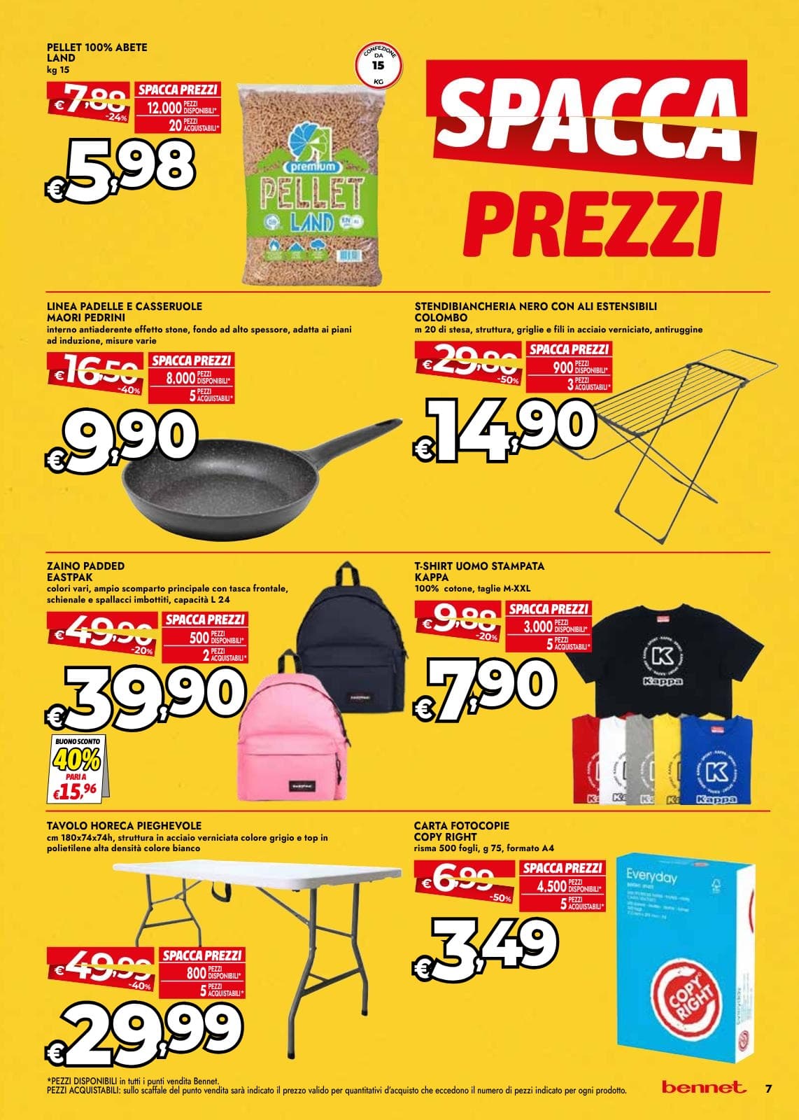 Pagina 7. del volantino Bennet - Spaccaprezzi dal 28/07/2026
