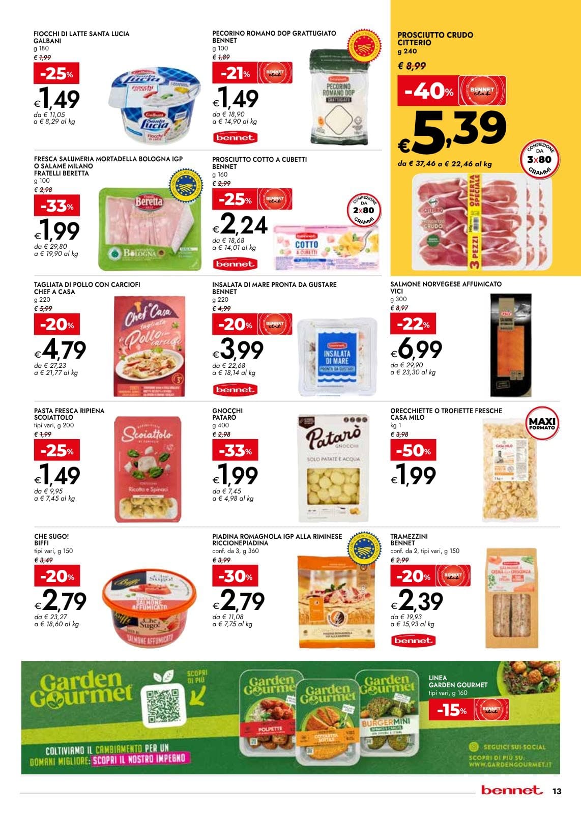 Pagina 13. del volantino Bennet - Spaccaprezzi dal 28/07/2026