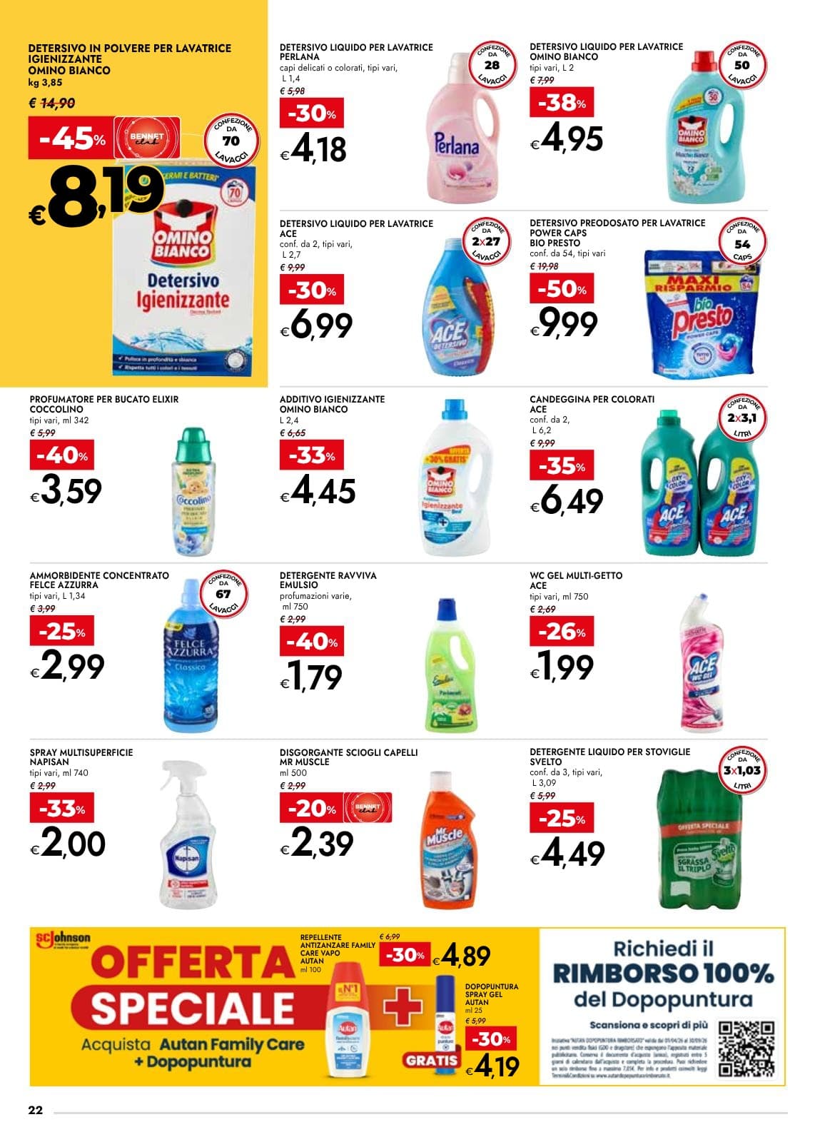 Pagina 22. del volantino Bennet - Spaccaprezzi dal 28/07/2026