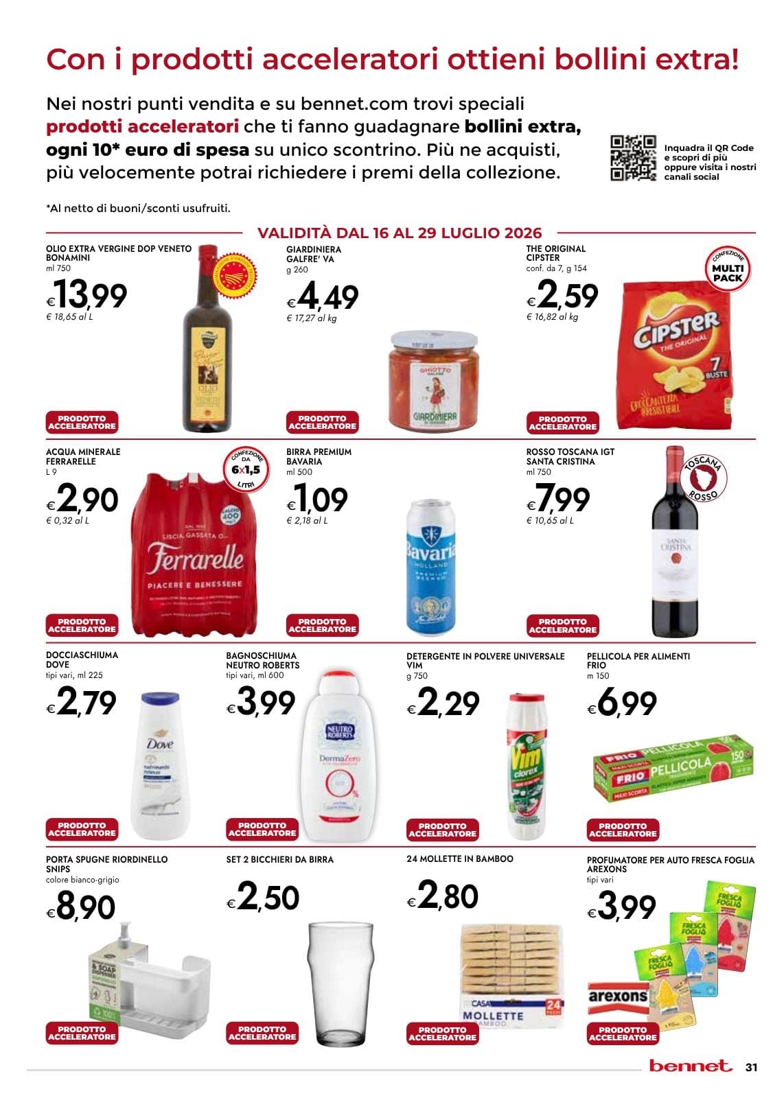 Pagina 31. del volantino Bennet - Spaccaprezzi dal 28/07/2026