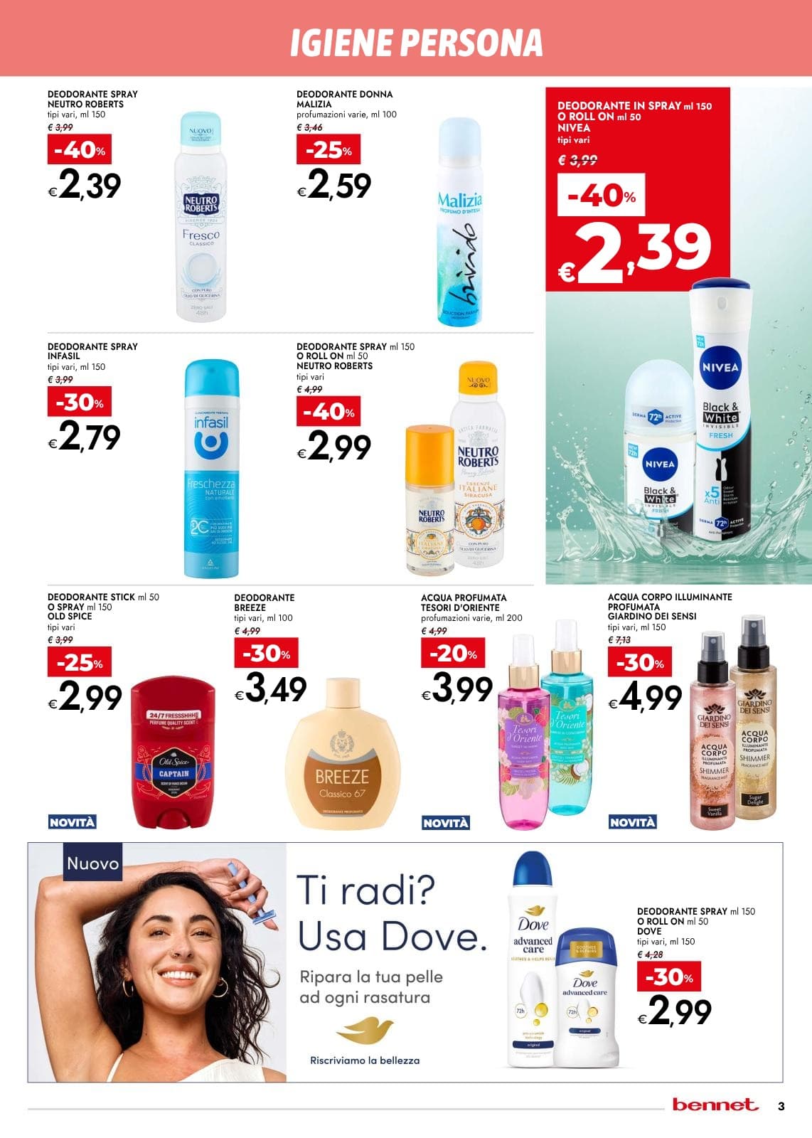 Pagina 3. del volantino Bennet - Piccoli Gesti Di Benessere dal 28/07/2026
