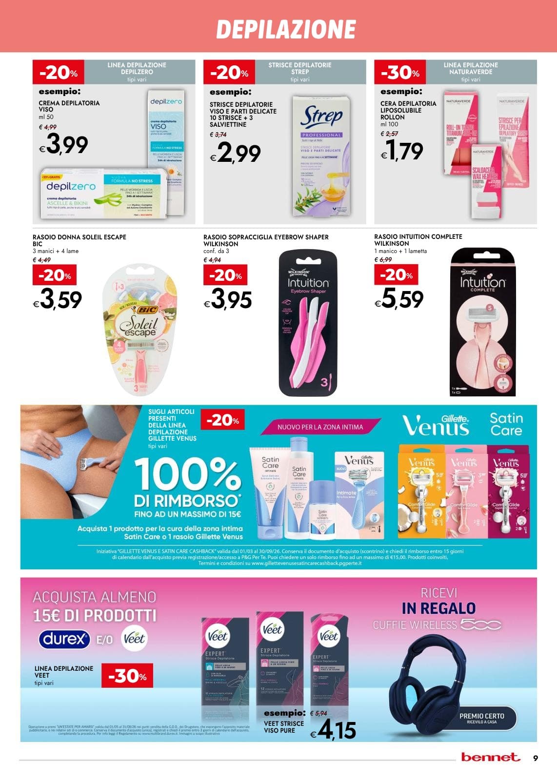 Pagina 9. del volantino Bennet - Piccoli Gesti Di Benessere dal 28/07/2026