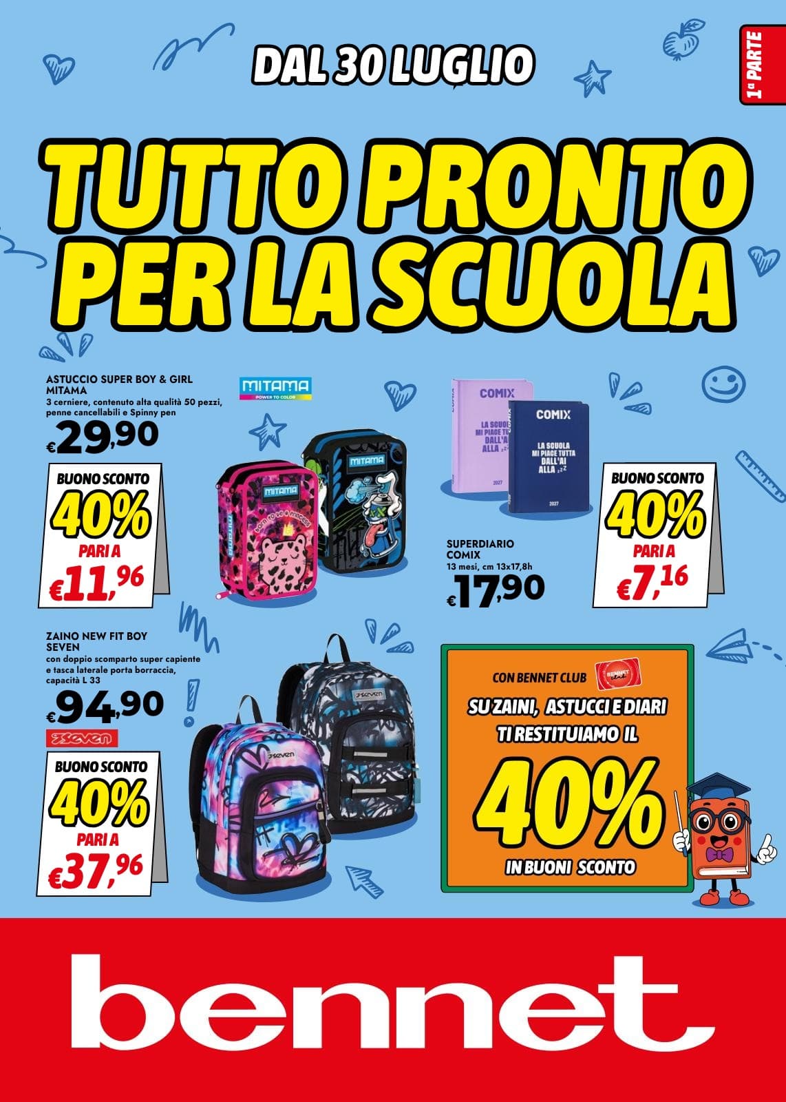 Pagina 1. del volantino Bennet - Tutto pronto per la scuola dal 23/08/2026