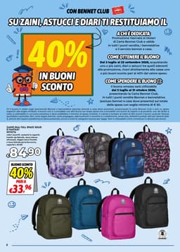 Pagina 2 del volantino Bennet Tutto pronto per la scuola