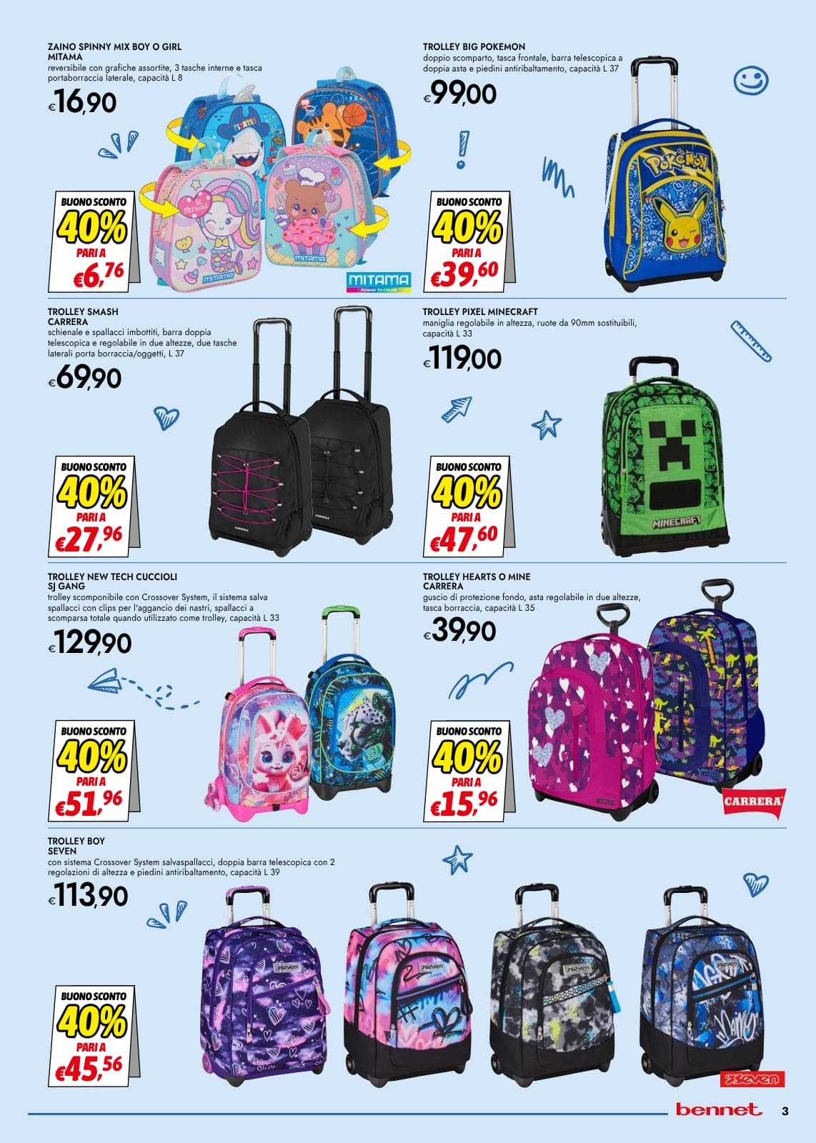 Pagina 3. del volantino Bennet - Tutto pronto per la scuola dal 23/08/2026
