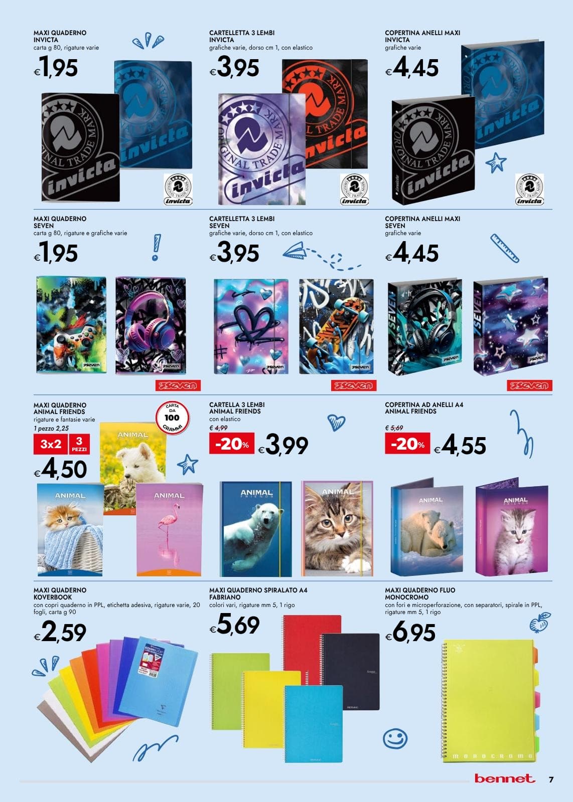 Pagina 7. del volantino Bennet - Tutto pronto per la scuola