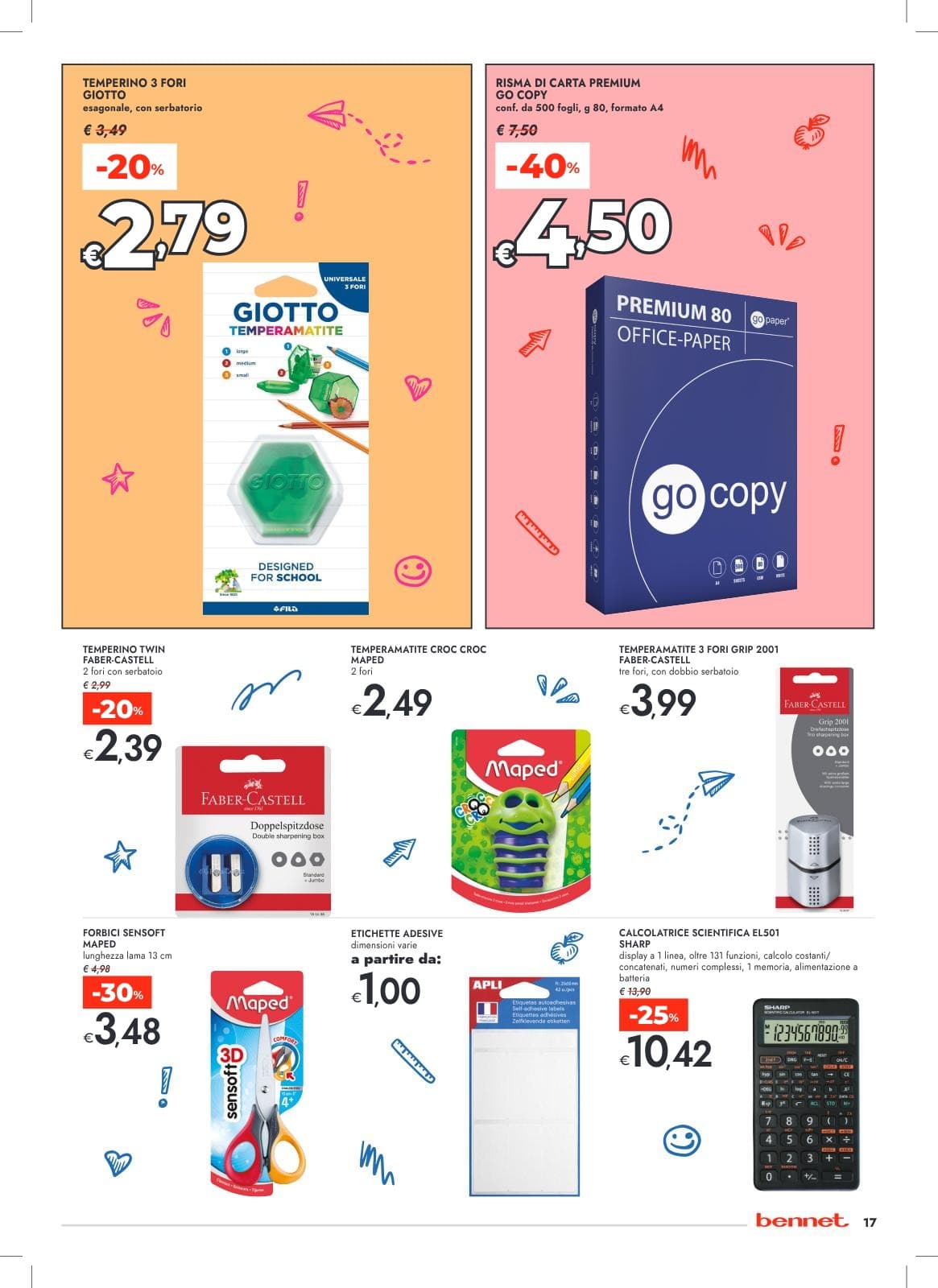 Pagina 17. del volantino Bennet - Tutto pronto per la scuola dal 23/08/2026