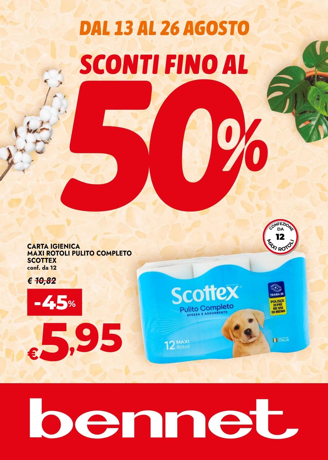 Pagina 1. del volantino Bennet - Fino Al 50% dal 23/08/2026