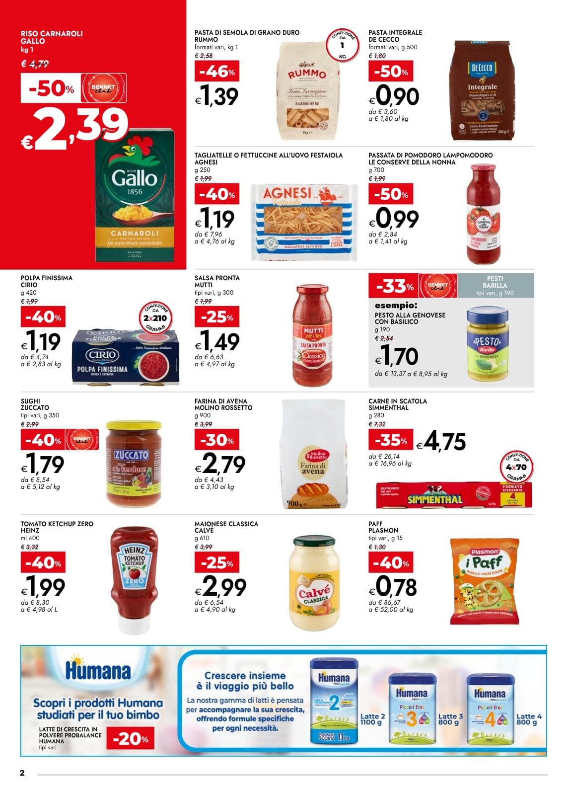 Pagina 2. del volantino Bennet - Fino Al 50% dal 23/08/2026