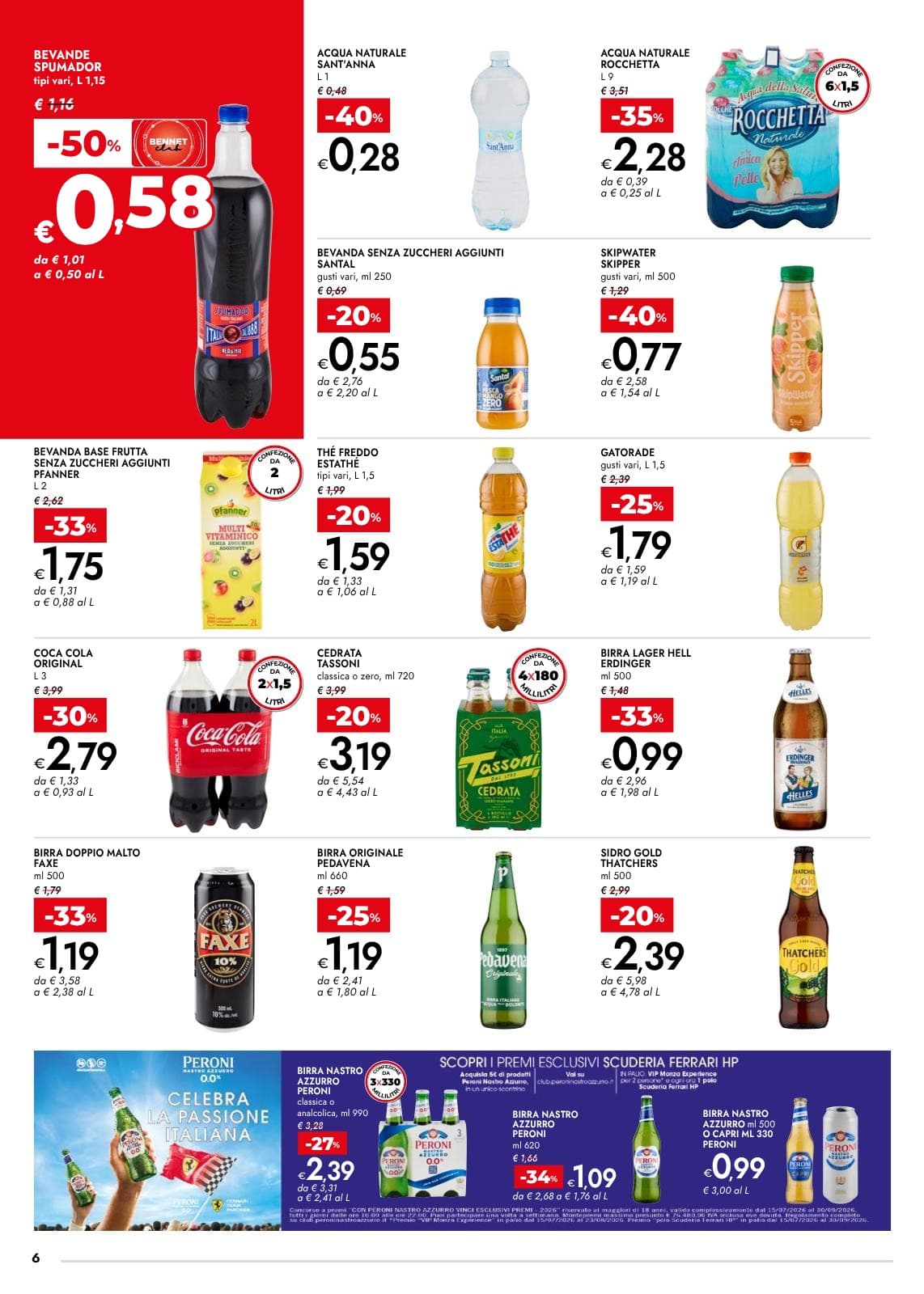 Pagina 6. del volantino Bennet - Fino Al 50% dal 23/08/2026