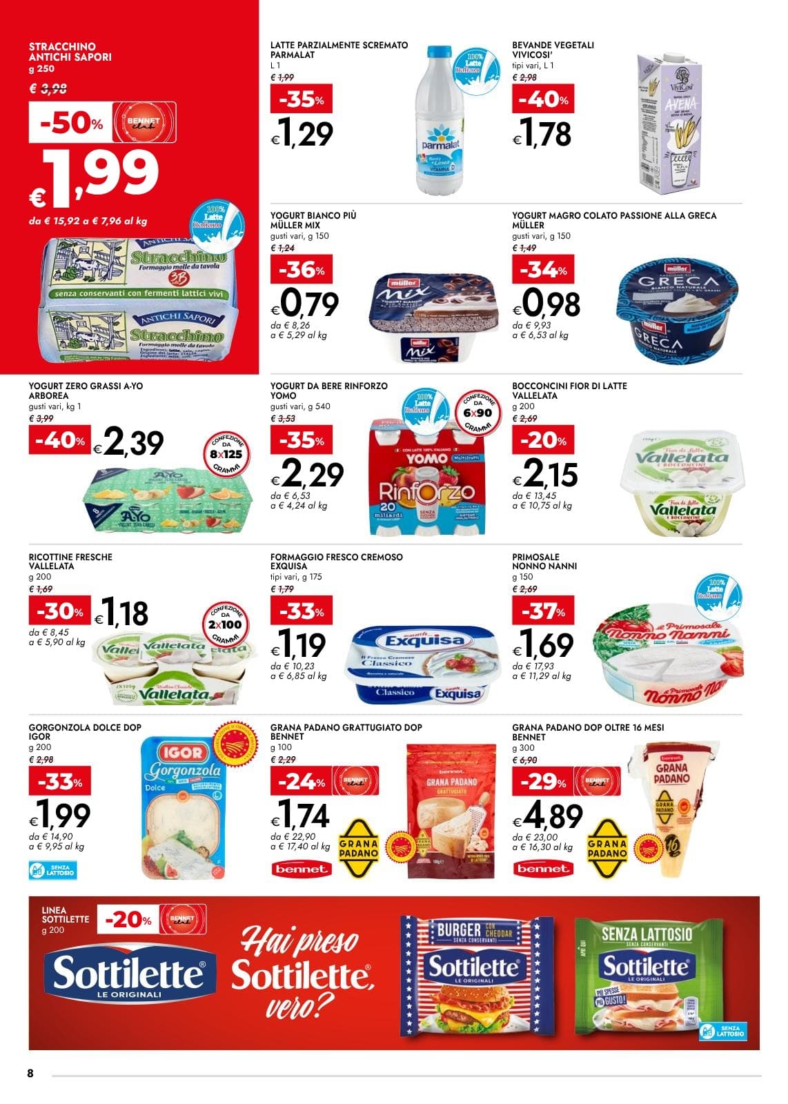 Pagina 8. del volantino Bennet - Fino Al 50% dal 23/08/2026