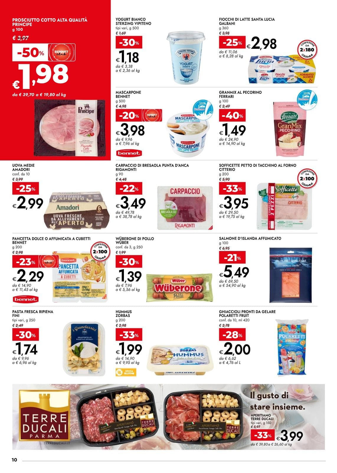 Pagina 10. del volantino Bennet - Fino Al 50%