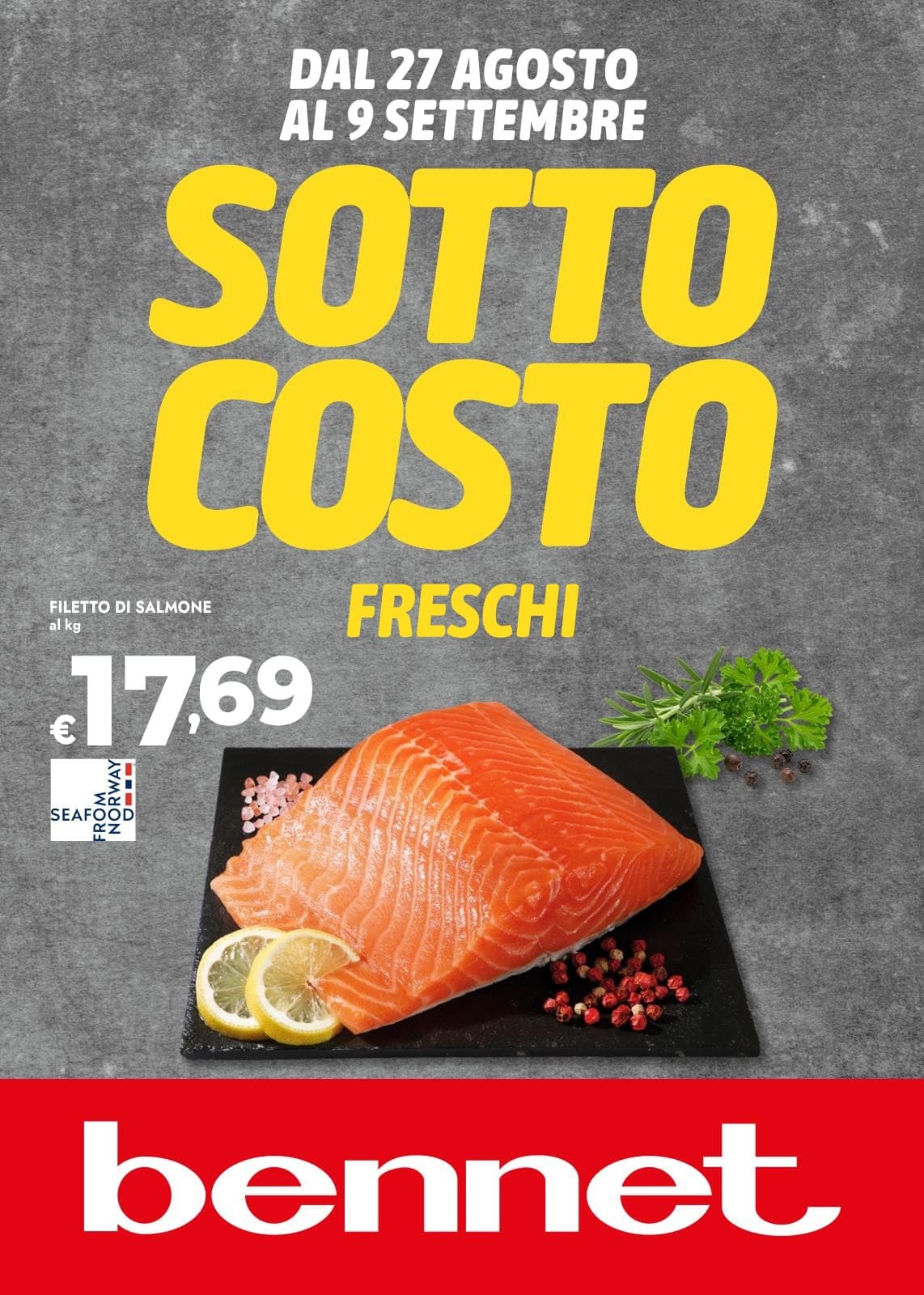 Volantino Bennet del 27/08/2026 - Sottocosto Freschi
