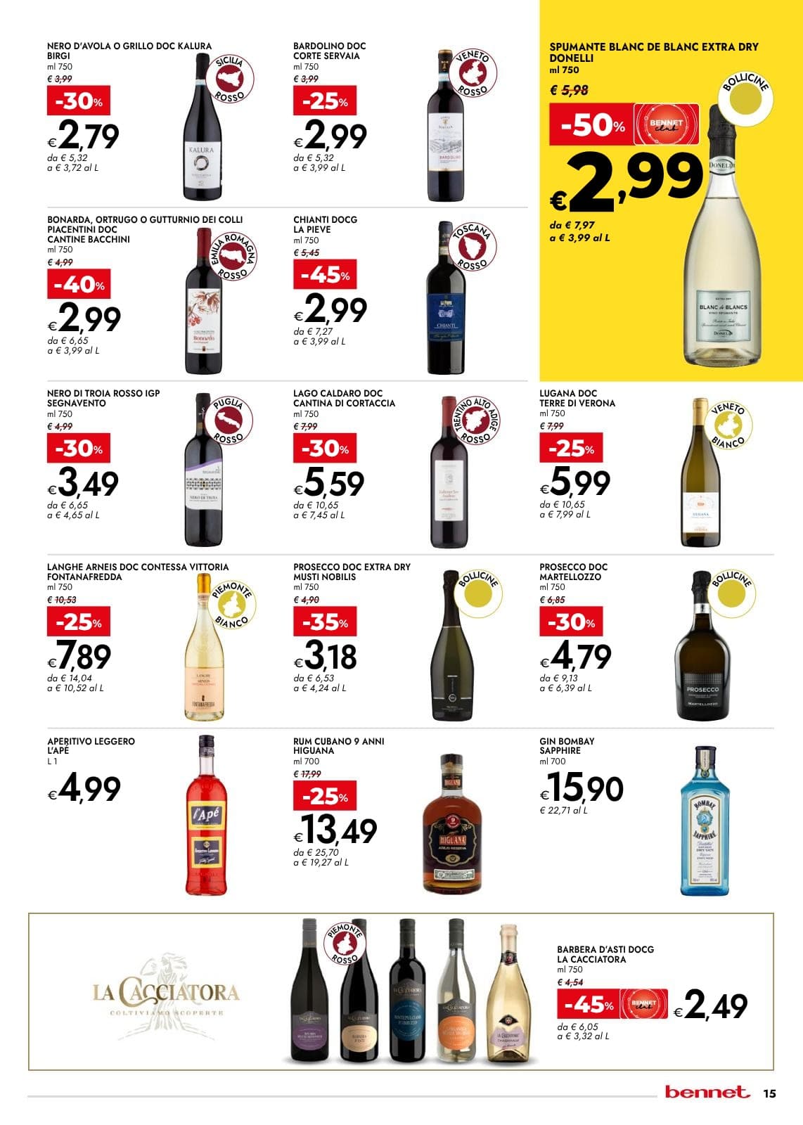 Pagina 15. del volantino Bennet - Sottocosto Freschi