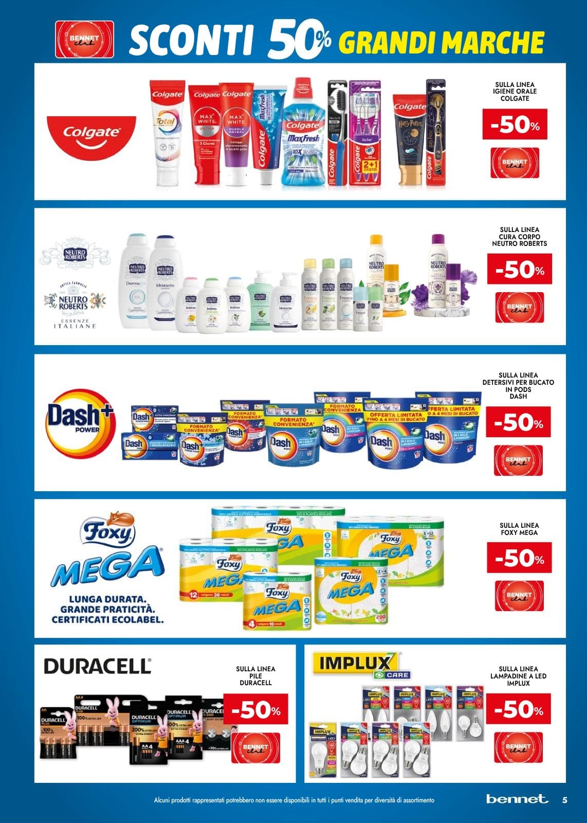 Pagina 5. del volantino Bennet - Grandi Marche Sconti 30% 40% 50%