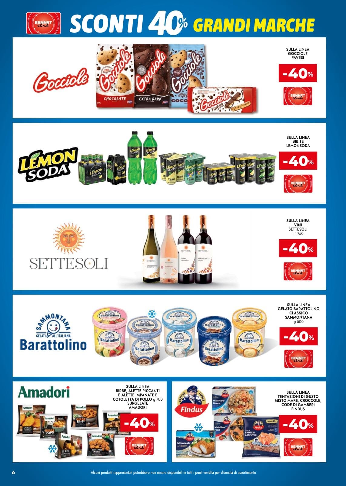 Pagina 6. del volantino Bennet - Grandi Marche Sconti 30% 40% 50%
