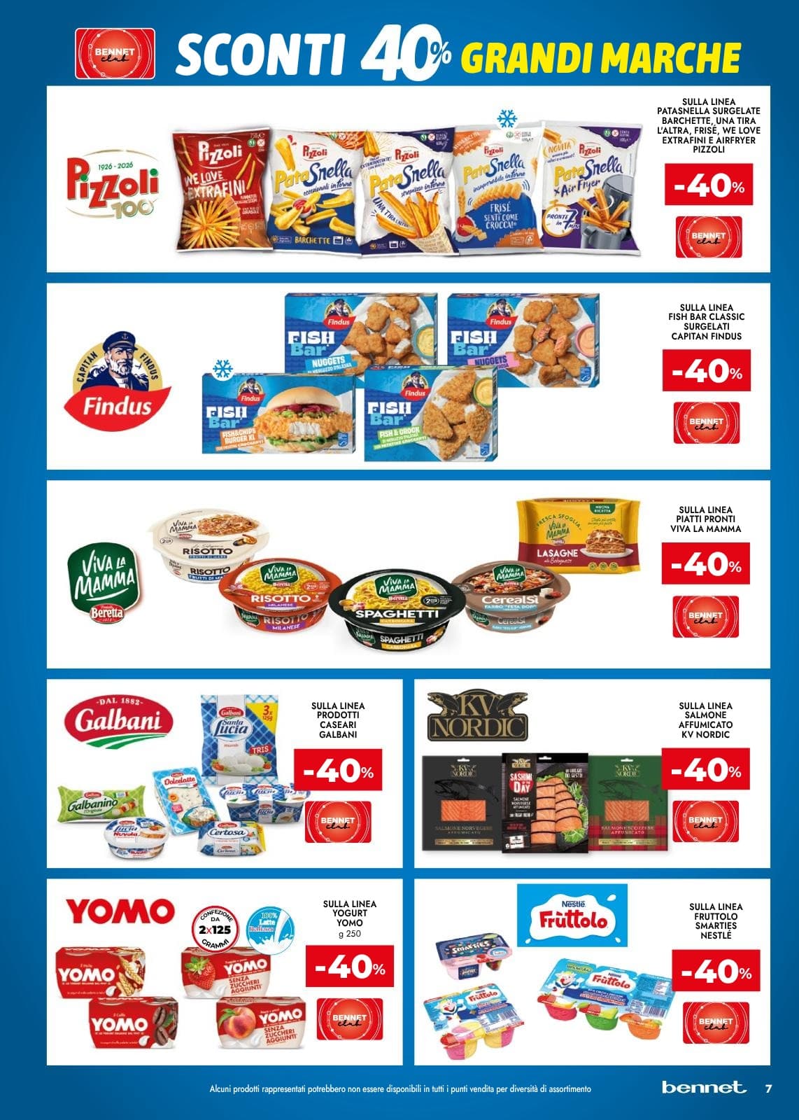 Pagina 7. del volantino Bennet - Grandi Marche Sconti 30% 40% 50%